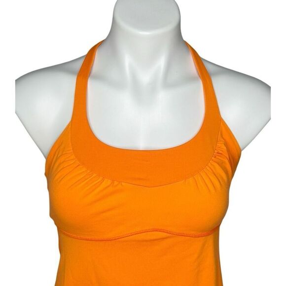 Lululemon orange scoop me up tank top size 8 - Picture 6 of 8